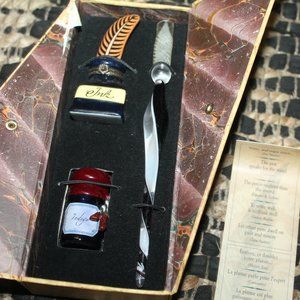 Madame De Pompadour Ink Box Writing Collection Quill Ink Pen